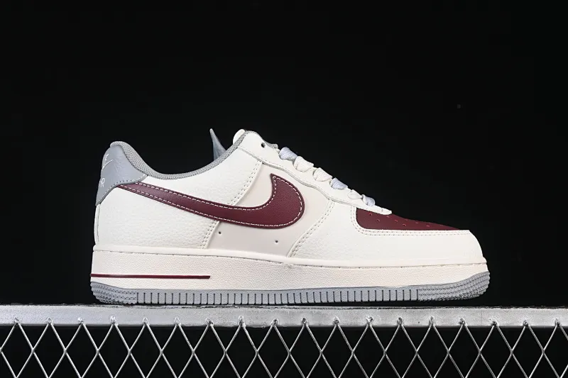 All categories Nk Air Force 1 Air Force series Nk Air Force 1 Low Air Force low-top Nike Air Force 1'07 Low joint beige gray red small double hook Air Force 1 low-top casual sneakers QW5606-268